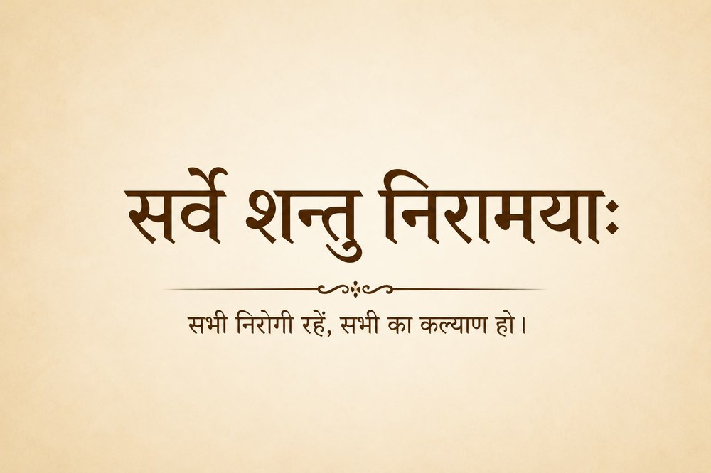 Sarve Santu Niramayah — Sanskrit shloka for universal health and wellbeing